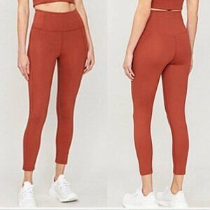Girlfriend Collective Compressive High Waisted Leggings: Sedona(Rust) MED NWT